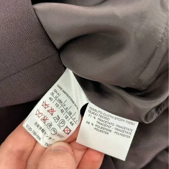 Max Mara Black Double Breasted Womens Blazer Size 10 - Picture 6 of 8